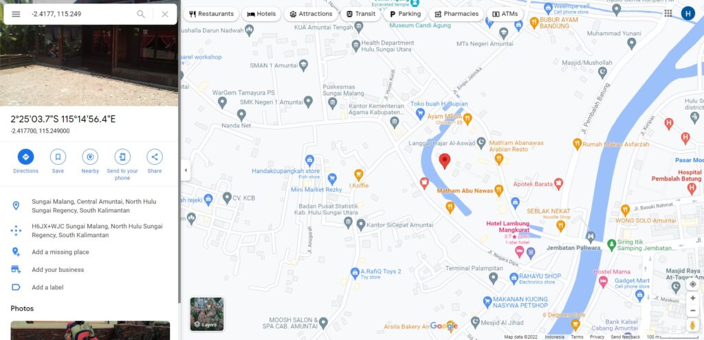 Lokasi Terakhir Toni Irawan Di Google Maps